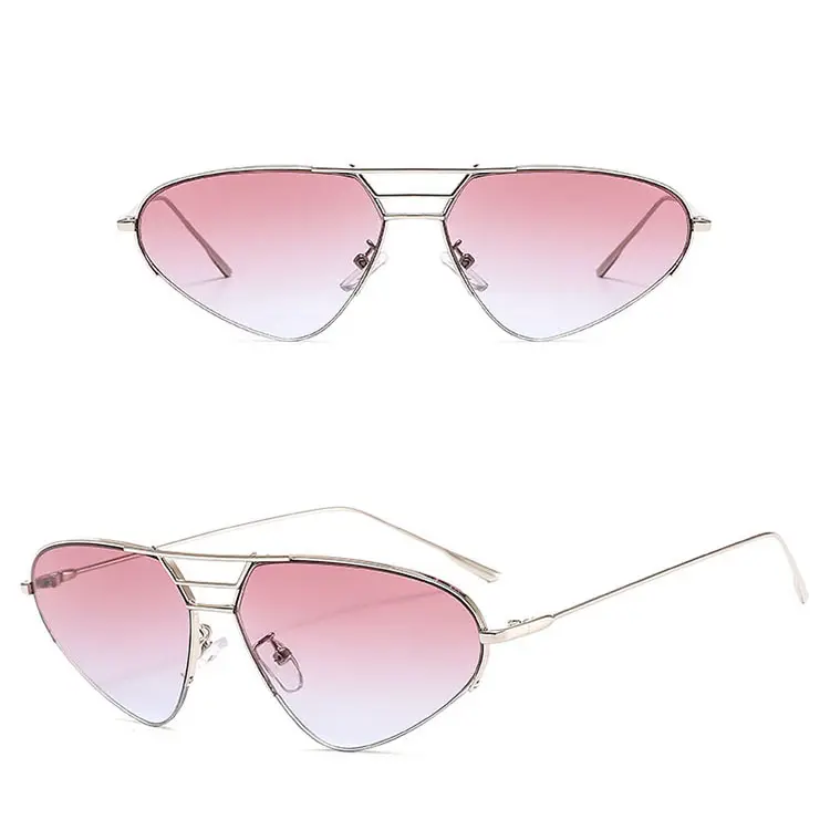 Gafas de sol con gradiente de montura redonda, lentes de moda, venta directa de fabricantes, nuevas