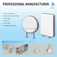 Boîte lumineuse en aluminium personnalisée, panneau publicitaire LED, boîte publicitaire en acrylique, logo rotatif, design imperméable, utilisation en extérieur, montage mural, 50000h