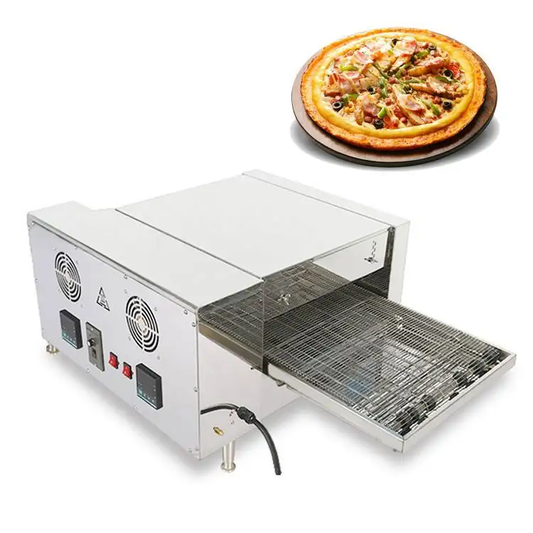 Venta caliente de fábrica banda de horno pizza de aire caliente como se ve en la TV horno de pizza con los mejores precios