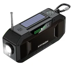 Wb/Radio Bt Draadloze Multi-Luidsprekers Wereldwijde Satellietsignalen Hand Crank Power Zonne-Radio Voor Outdoor Kits Weer