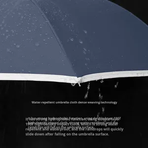Paraguas Invertido Alemán Tipo C <span class=keywords><strong>de</strong></span> Mango Largo, Automático, Doble Capa, Gran Tamaño, Transpirable, Reforzado, Resistente al Viento, Publicitario para Automóviles, 8k - Product Image 3