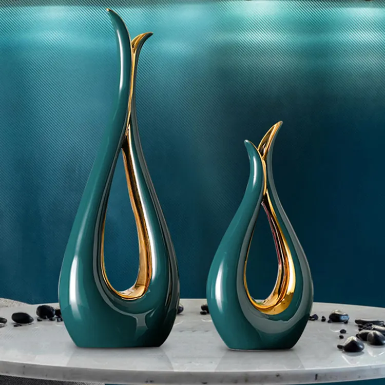 Großhandel Interieur modernes Hotel haus dekorative Keramik Vase Zubehör Wohnkultur