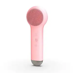 KKS Beauti Product Facial Lift Cold Hot Mode Massager Care Waterproof Sonic Electric Silicone Facial Cleansing Brush