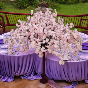 Grand arbre de <span class=keywords><strong>cerisier</strong></span> en soie pour mariage, arbre de sakura japonais avec des pétales de fleurs denses pour la décoration de table à la maison ou à l'hôtel - Product Image 4