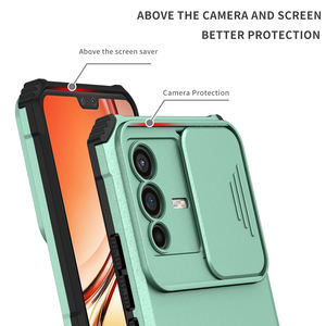 Funda de privacidad de cámara para <span class=keywords><strong>Vivo</strong></span> V23, V76, 5G, V23E, a prueba de golpes, Kickstand, para <span class=keywords><strong>Vivo</strong></span> Y15S, Y91, Y72, Y20, Y17, Y15, S10E - Product Image 2