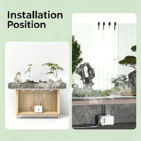 Humidificateur d'arômes à ultrasons, aromathérapie, remplissage automatique d'eau, grande capacité, télécommande, fonctionnement silencieux pour une utilisation intérieure/extérieure