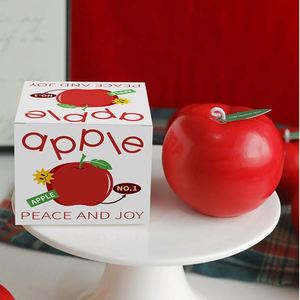 Bougie parfumée aux fruits en cire de soja, forme artistique moderne, boîte cadeau, décoration d'intérieur - Product Image 2