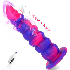 Kabellose Fernbedienung Elektrischer Teleskop-Analdildo aus Flüssigsilikon für Frauen Masturbator Weiche Simulation Penisform - Product Image 1