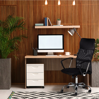 Chaise de bureau ergonomique à dossier haut avec accoudoirs, réglable en hauteur, pour salle de réunion
