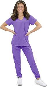Vente en gros d'uniformes hospitaliers de costume de gommage d'infirmière médicale pantalon de jogging à manches courtes ensembles d'uniformes de gommages de figue d'infirmière - Product Image 3
