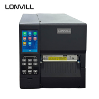 Impresora Térmica Industrial LONVILL de Alta Resistencia con Puerto GPIO, Impresora de Etiquetas RFID de 600dpi para Etiquetas RFID