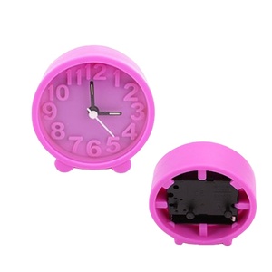 <span class=keywords><strong>Bonito</strong></span> reloj <span class=keywords><strong>despertador</strong></span> de mesa de silicona divertido de cuarzo - Product Image 1