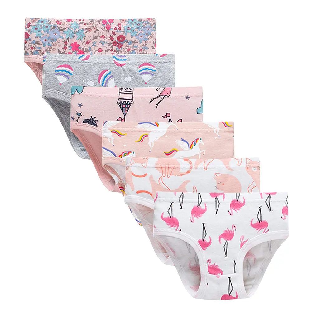 Closecret Toddler Soft Cotton Underwear Baby Panties Little Girls 12-Pack Assorted Briefs 