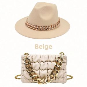 Ensemble Chapeau Fedora Vintage et Sac à Main pour Femme à Large Bord – Collection 2022 en Gros - Product Image 5