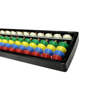 Abaque en plastique coloré de taille moyenne, 138 perles, 7 à 17 rangées, non électrique