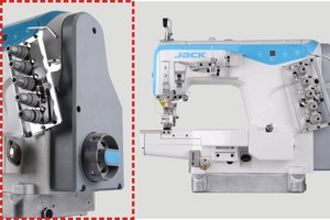 Machine à coudre interlock à cylindre Jack K4-D à économie d'énergie - Product Image 3