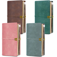 Carnet en cuir rechargeable à feuilles mobiles, reliure thermique, 192 pages, quadrillé, ligné, agenda en cuir, bloc-notes personnel, cadeau