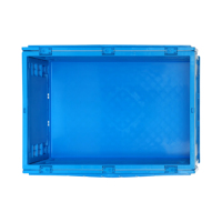 Caisses de rangement en plastique pliables robustes pour rayonnages industriels et stockage de matériaux en vrac