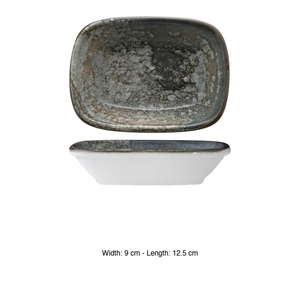 Crater Rectangular Bowl 12.5 × 9 cm Gural - Product Image 3