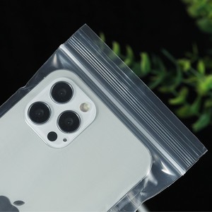 บรรจุภัณฑ์ซิปล็อคแบบใสชนิดโพลีขนาด 0.1 มม. แบบกำหนดเอง  พร้อมซีลกันรั่วแบบซิปพลาสติกใส  LDPE พิมพ์ลายกราเวียร์ - Product Image 3