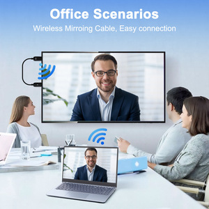 อุปกรณ์ส่งสัญญาณ HDMI ไร้สายสำหรับมิเรอร์หน้าจอ HD ฉายภาพความละเอียดสูงและอุปกรณ์มิเรอร์หน้าจอ - Product Image 3
