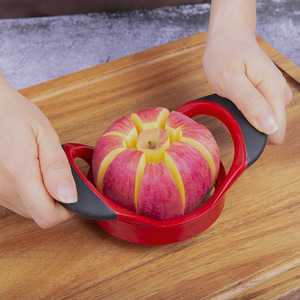 Coupe-pommes en acier inoxydable 430, séparateur de noyaux, coupe-fruits, noir, blanc, rouge, pour usage en cuisine - Product Image 2