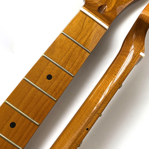 คอกีตาร์เมเปิลอบสี ขนาด 25.5 นิ้ว พร้อมนัทกระดูก สำหรับกีตาร์ TL รุ่นสั่งทำพิเศษ ขายดี - Product Image 6