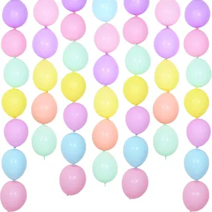 100 Stück Balonnen 10 Zoll Globus-Verbindungsballons bunte Verknüpfung Ballons für Babyshower Hochzeit Geburtstag Dekoration Versorgung
