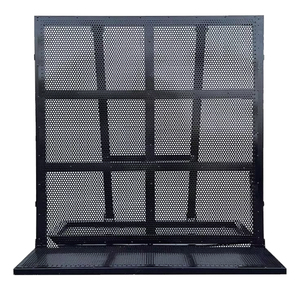 Barriera di controllo della folla in acciaio da concerto portatile barricata di traffico in argento nero - Product Image 2