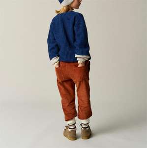 Pantalones largos de PANA con bolsillo para <span class=keywords><strong>niño</strong></span> informales largos para <span class=keywords><strong>niño</strong></span> a la moda personalizada, pantalones largos de boutique de poliéster 100% para <span class=keywords><strong>niño</strong></span> - Product Image 3