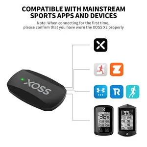 Sensor de Ritmo Cardíaco XOSS X2 con Correa para el Pecho, Monitor de Salud y Fitness Inalámbrico BT ANT+, Sensor Inteligente para Bicicleta - Product Image 5