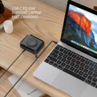 Nueva Llegada Banco de energía inalámbrico Multi Funciones 5 en 1 Universal 15000mAh Cargador de viaje magnético para computadora portátil