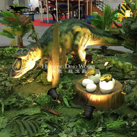 Exposition de musée grandeur nature Statue de dinosaure Décoration de jardin géante