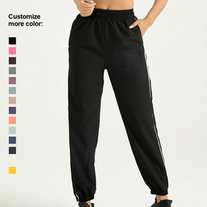 Wholesale 2024 Women's High Waist Quick-Dry Yoga <b>Leggings</b> New Style Solid <b>Black</b> White Loose Sports Pants - Product Image 1
