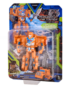 Bas prix drôle Mini modèle dessin animé déformation voiture jouets pour enfants Transformation Robot jouet déformation Robot voiture jouet Robot <span class=keywords><strong>guerre</strong></span> - Product Image 2