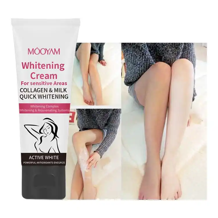 MSDS Approved In-stock Armpit Between Legs Best Organic Skin Whitening Cream for Black Skin