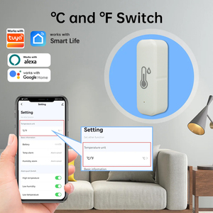 Sensor Inteligente de Temperatura y Humedad, Termómetro Inalámbrico para Interiores, Monitor con Control Remoto por Aplicación, Compatible con Alexa y Google Home - Product Image 3
