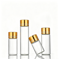 Bouteilles en verre de 5 ml à 150 ml avec bouchon à vis, mini-flacons, mini-pots, tubes en verre, perles, paillettes, échantillons de graines, boîte, marquage à chaud, soins personnels