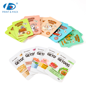 Benutzer definiertes matt bedrucktes Logo Kleine Beutel verpackung Bolsa Plastic Pet <span class=keywords><strong>Cat</strong></span> Hundefutter Verpackungs beutel Heiß versiegelte Stand-up-Tasche - Product Image 2