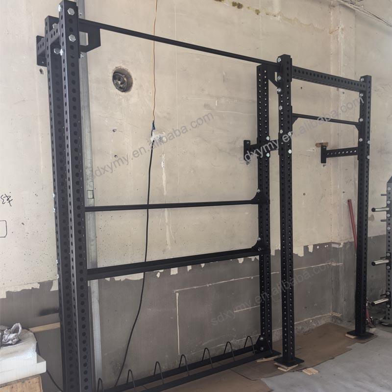 Wall Racking Strength Commercial Power Squat Rack Steel Durable Strength Training Gym Rig ...