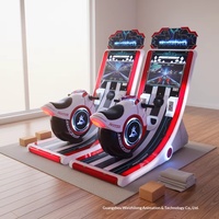 Machine de jeu de course de motos pour enfants à monnayeur, pour usage intérieur, vendant des motos de divertissement pour enfants à conduire