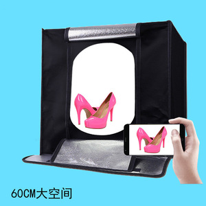 Nuevo Kit de Fondo Suave de 60CM 60W 3200-6500K, Caja de Estudio para Fotografía, Estudio Fotográfico <span class=keywords><strong>en</strong></span> Caja para Grabación de Video - Product Image 1