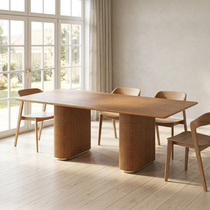 Mid Century Oval <b>Dining</b> <b>Table</b> Home Customizable Size and Color Packaging <b>Dining</b> Room Furniture - Product Image 3
