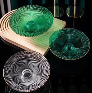 Grande <span class=keywords><strong>assiette</strong></span> à fruits en verre écologique transparente, <span class=keywords><strong>assiette</strong></span> de service <span class=keywords><strong>décorative</strong></span> sur <span class=keywords><strong>pied</strong></span> <span class=keywords><strong>pour</strong></span> gâteau, dessert, salade - Product Image 5
