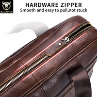 Sac à main pour ordinateur portable de 15 pouces en cuir véritable pour homme, sac à bandoulière, sacoche, sacoche de bureau, sac à main d'affaires