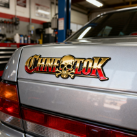 Crea tu Propio Emblema para Auto, Metalizado, Cromado, Electrochapado, Autoadhesivo 3M, Insignias para Auto