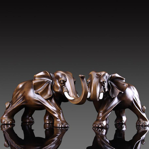 Estatua Decorativa de Resina, Escultura de <span class=keywords><strong>Elefante</strong></span> <span class=keywords><strong>Africano</strong></span> para Interiores - Product Image 2