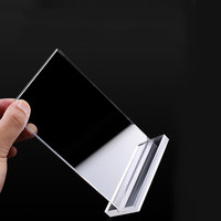 Support de panneau magnétique en acrylique, présentoir personnalisé, pour Table stable, transparent, 8.5X11, en forme de T