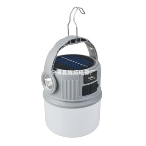 Lampe de camping à énergie solaire avec lumière LED 100 Lm/W rechargeable pour utilisation en extérieur, éclairage d'urgence - Product Image 2