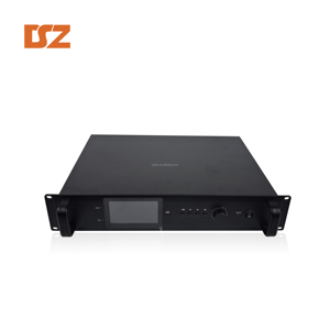 <span class=keywords><strong>Amplificador</strong></span> en red <span class=keywords><strong>con</strong></span> micrófono y pantalla LED Pa <span class=keywords><strong>Amplificador</strong></span> de audio 2U Panel cepillado de aleación de aluminio OEM/ODM - Product Image 3